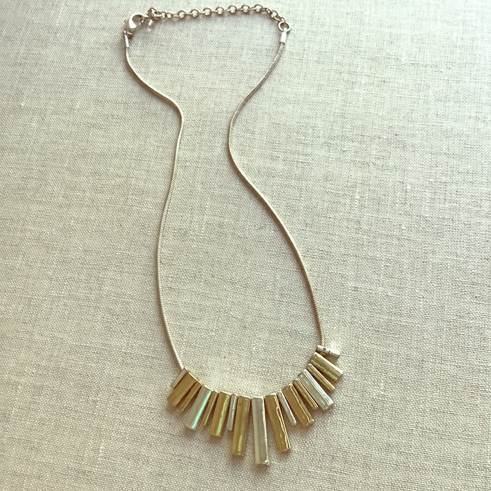 Gold & Silver colored embellished necklace
